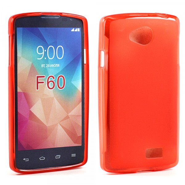Wholesale LG F60 Soft TPU Gel Case (Red)